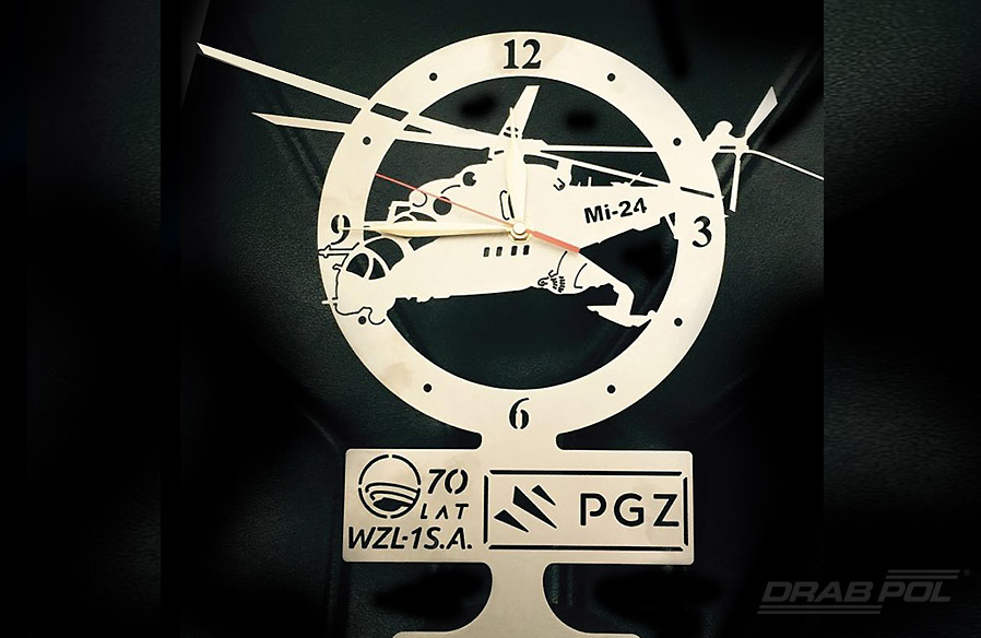 All guests received beautiful clocks with the picture of MI-24 helicopter