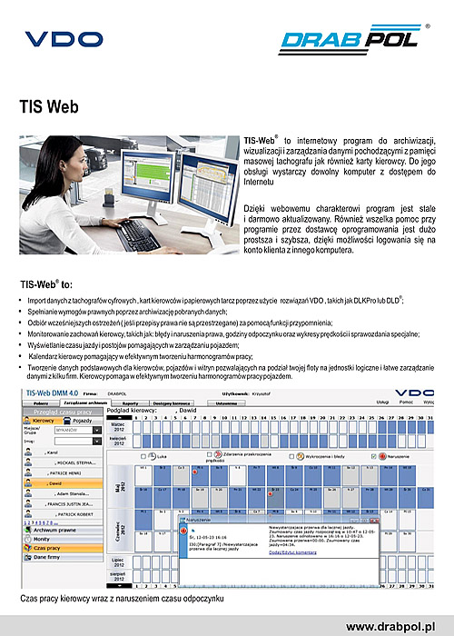 drabpol, VDO, TIS Web